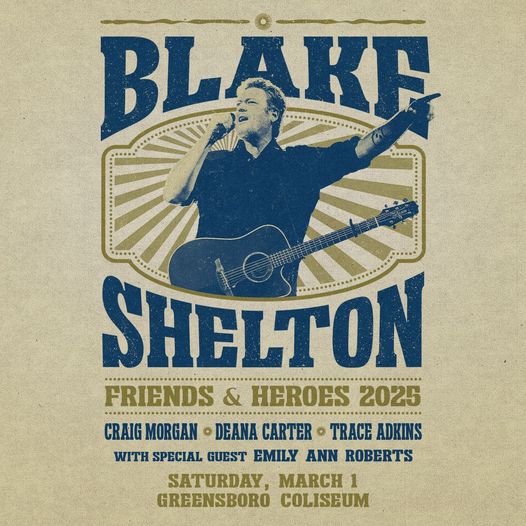 BLAKE SHELTON HITS THE ROAD WITH HIS “FRIENDS & HEROES” 2025