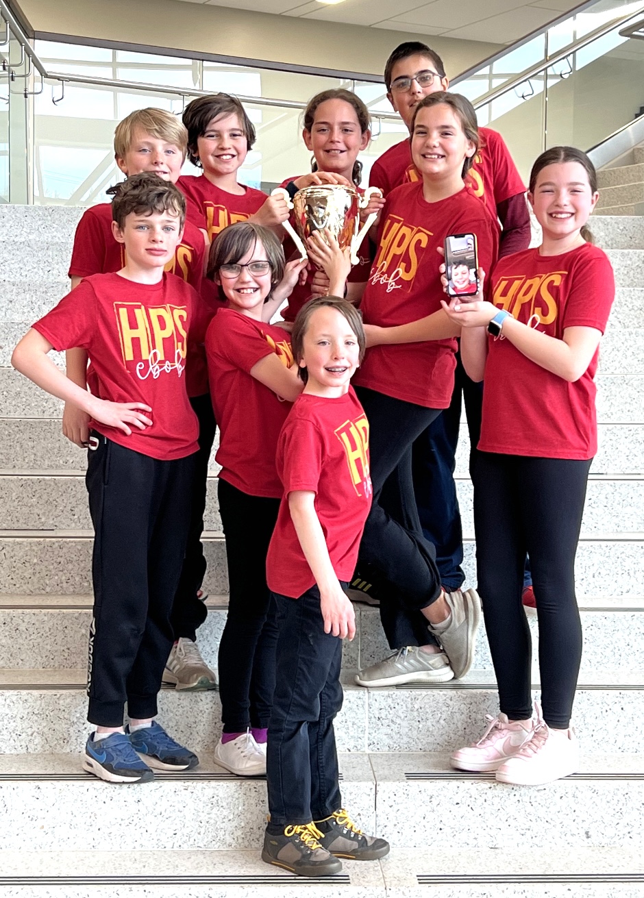 Hardin Park School won in both the elementary and middle school contests for the Battle of the Books competition