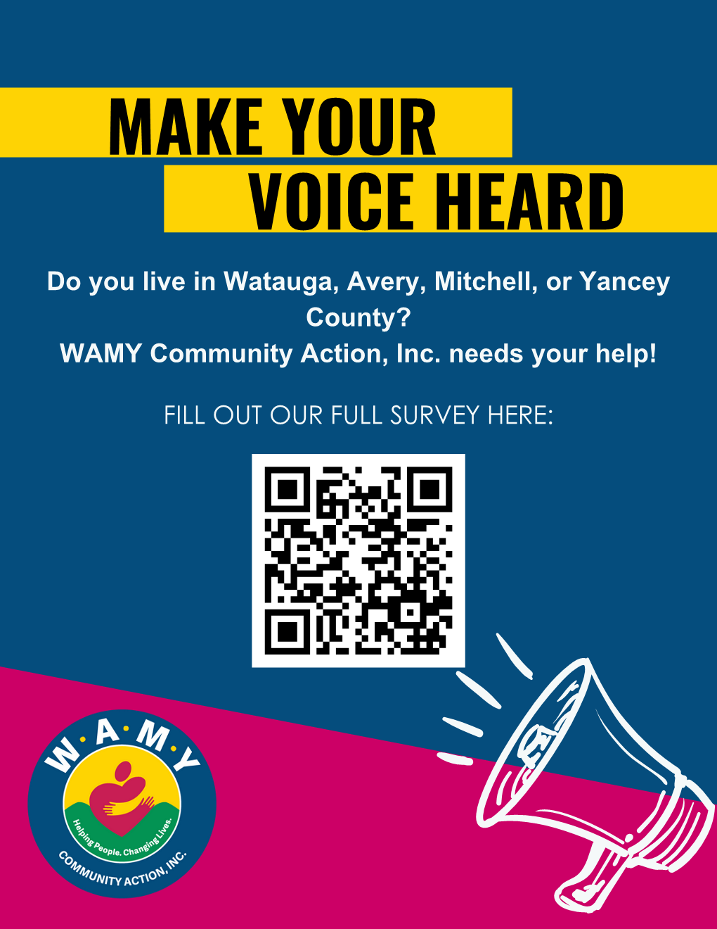 WAMY COMMUNITY ACTION SEEKS COMMUNITY INPUT THROUGH NEEDS ASSESSMENT SURVEY